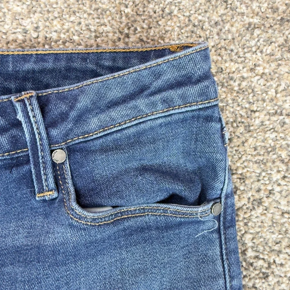 Just Black Denim Womens Skinny Jeans Medium Wash Frayed Tulip Hem Size 29 USA